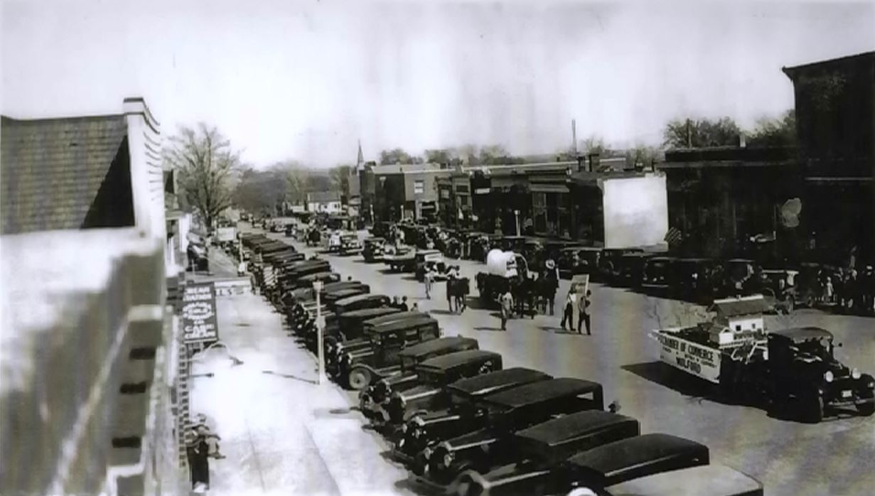 Education Day in November of 1932 down Main Street