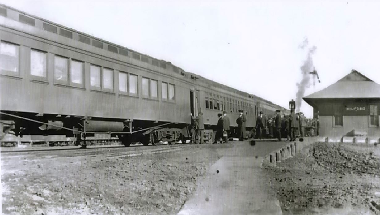 The train depot in 1916